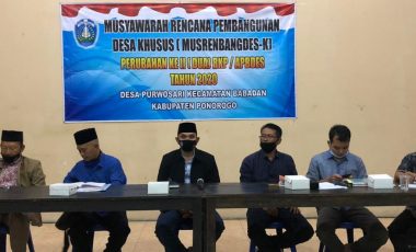 MUSRENBANGDes Era New Normal Di Desa PURWOSARI