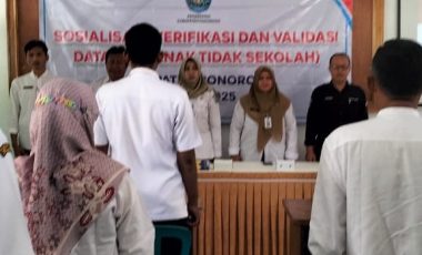 SOSIALISASI, VERIFIKASI DAN VALIDASI DATA ATS ( ANAK TIDAK SEKOLAH)